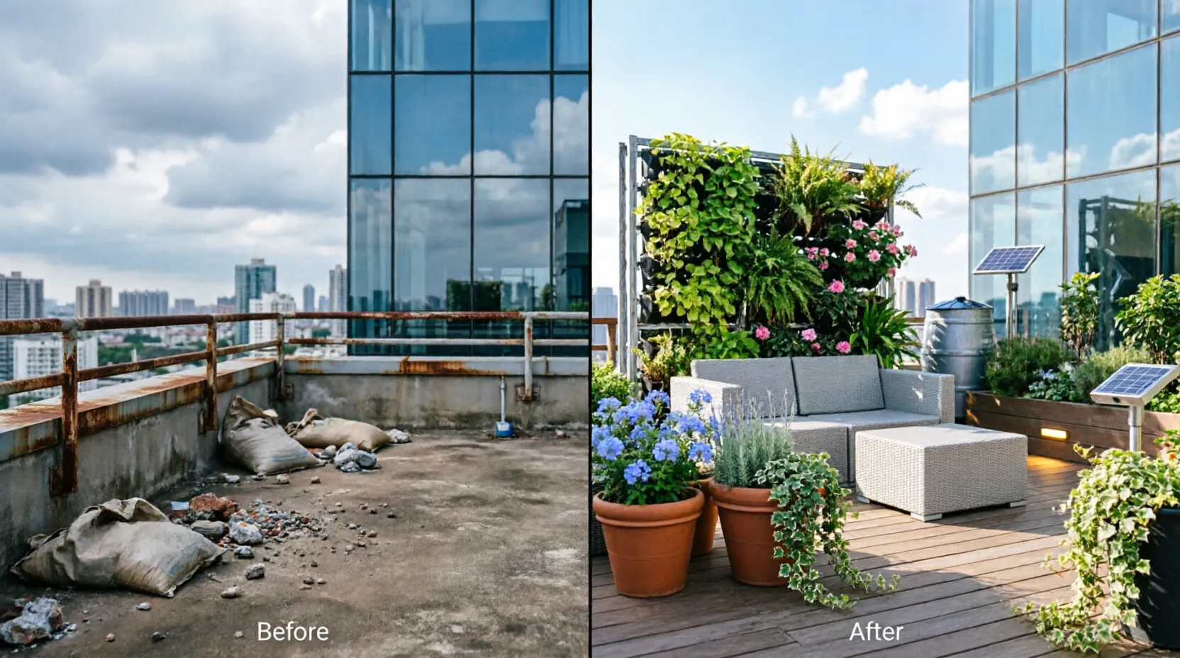 Превратить крышу в сад