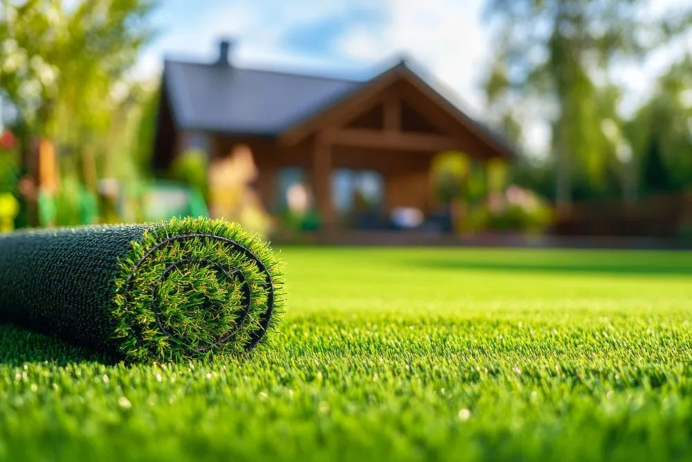 Укладка рулонного газона