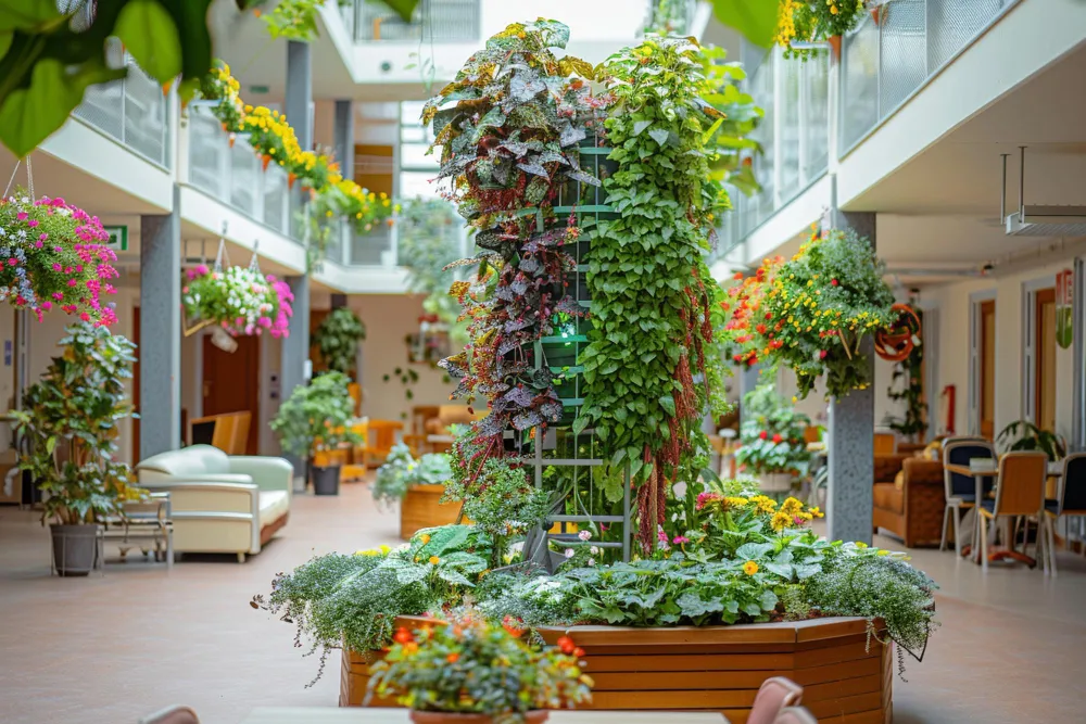 Озеленение торговых центров — не декор, а стратегический актив. Исследования показывают: наличие живых растений увеличивает среднее время пребывания посетителей на 20%, а выручку арендаторов — на 12–15%. 