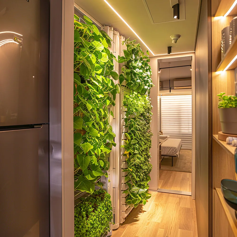 Вертикальное озеленение имеет много преимуществ для современных помещений сегодня. Зеленые стены украшают интерьер и улучшают микроклимат внутри дома Реализовать проект можно легко в рамках бюджета вашей компании. 