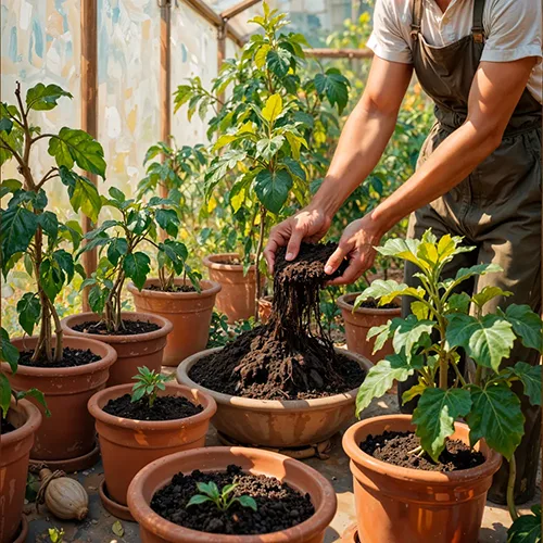 Посадка растений