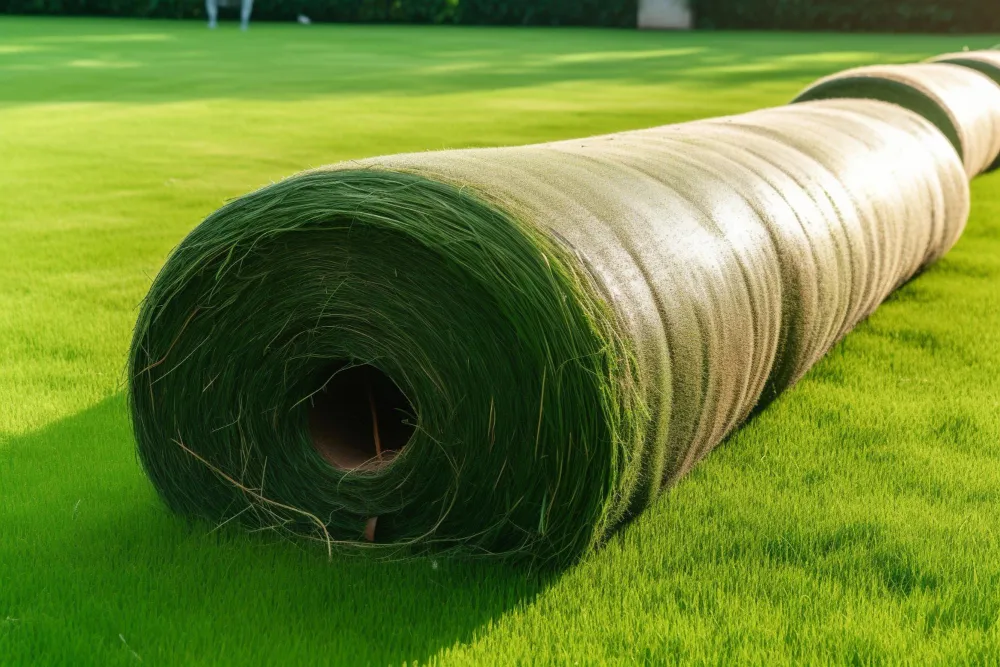 Укладка рулонного газона